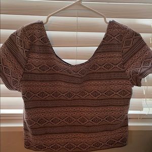 Pattern crop top